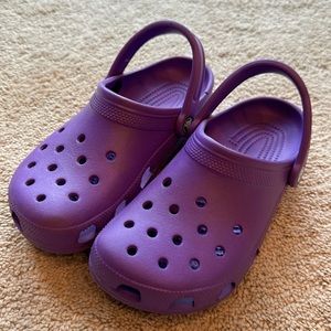 Purple Crocs